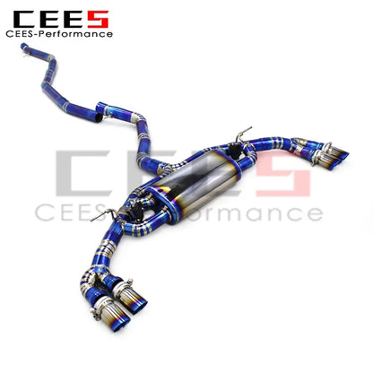 CEES Valvetronic Exhaust Catback System for BMW X6 F16 M40i 3.0T 2015-2019 Titanium Performance Exhaust Pipe Muffler