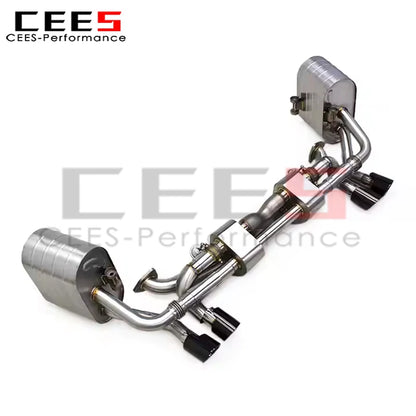 cees Stainless Steel Catback Exhaust Pipes for PORSCHE 911 991/991.1 3.4L Carrera 2011+ Motorsport Exhaust Muffler Escape System