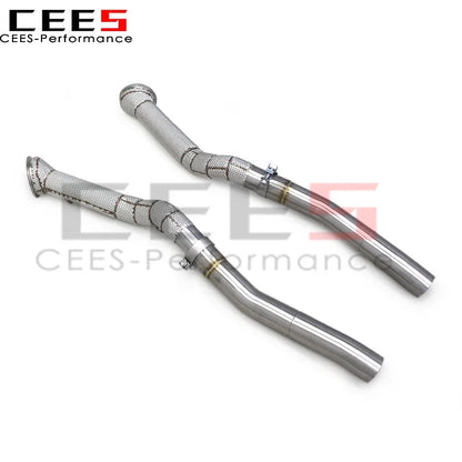 cees Straight Exhaust Downpipe for Ferrari F12 Berlinetta 6.3 2012-2016 Performance Stainless Steel Exhaust System Auto Part