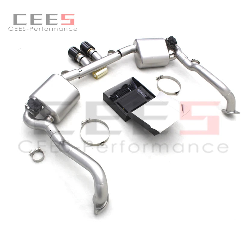 CEES Catback Exhaust System For Porsche 981 Boxster/Cayman 2.7/3.4 2012-2015 Racing Exhaust Pipes Stainless Steel Muffler Escape