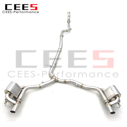 CEES Catback Exhaust Pipe For Mercedes-Benz AMG GT53 3.0T 2019-2023 Car Exhaust System Stainless Steel Pipes no cat downpipe