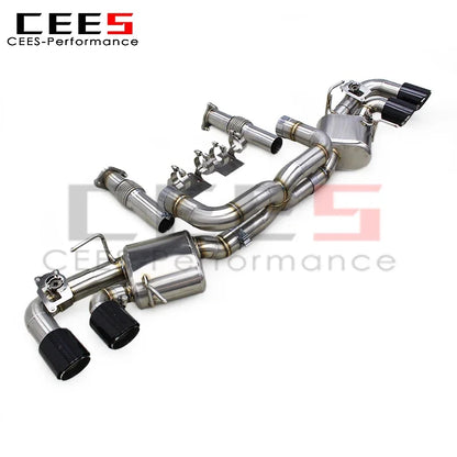 CEES  Valve Catback Exhaust System for Chevrolet CORVETTE C8 2019-2023 Stainless Steel Performance Valve Exhaust Pipe Muffler