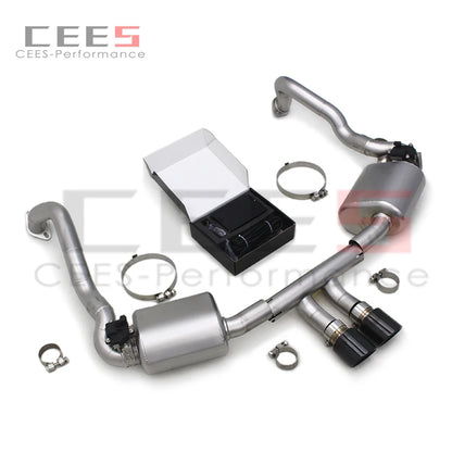 CEES Catback Exhaust System For Porsche 981 Boxster/Cayman 2.7/3.4 2012-2015 Racing Exhaust Pipes Stainless Steel Muffler Escape