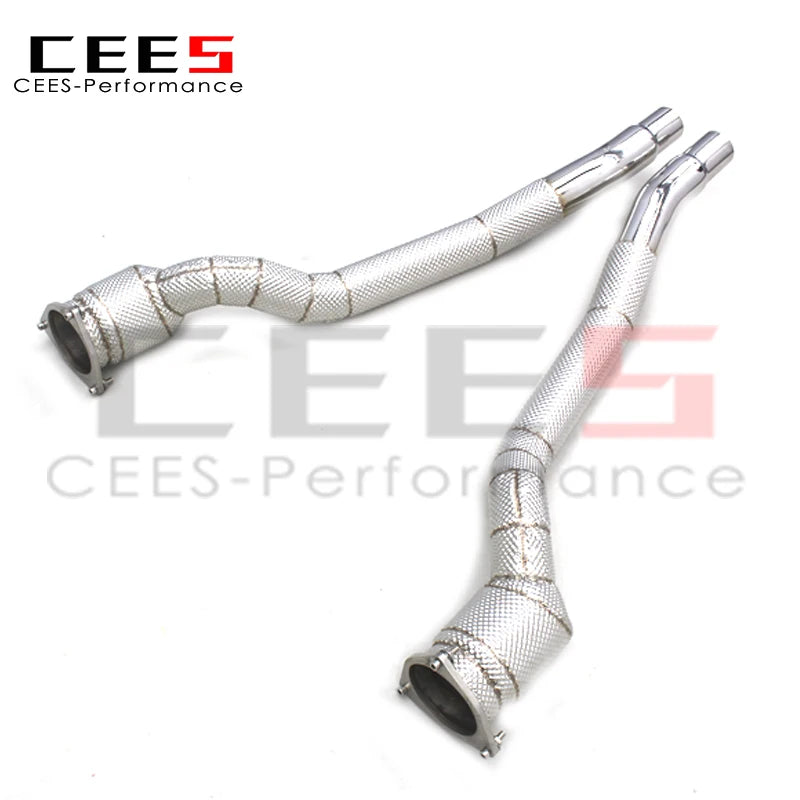 CEES Exhaust Downpipe For Ferrari FF 6.3 2011- Catless downpipe without catalyst Exhaust Pipe