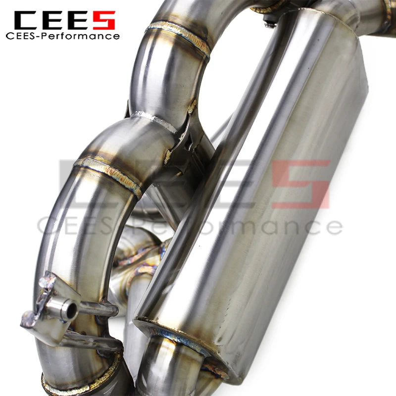 CEES Exhaust Pipes for Lamborghini Aventador LP700 6.5L 2011-2016 Racing Escape Stainless Steel Exhaust Pipe Muffler System