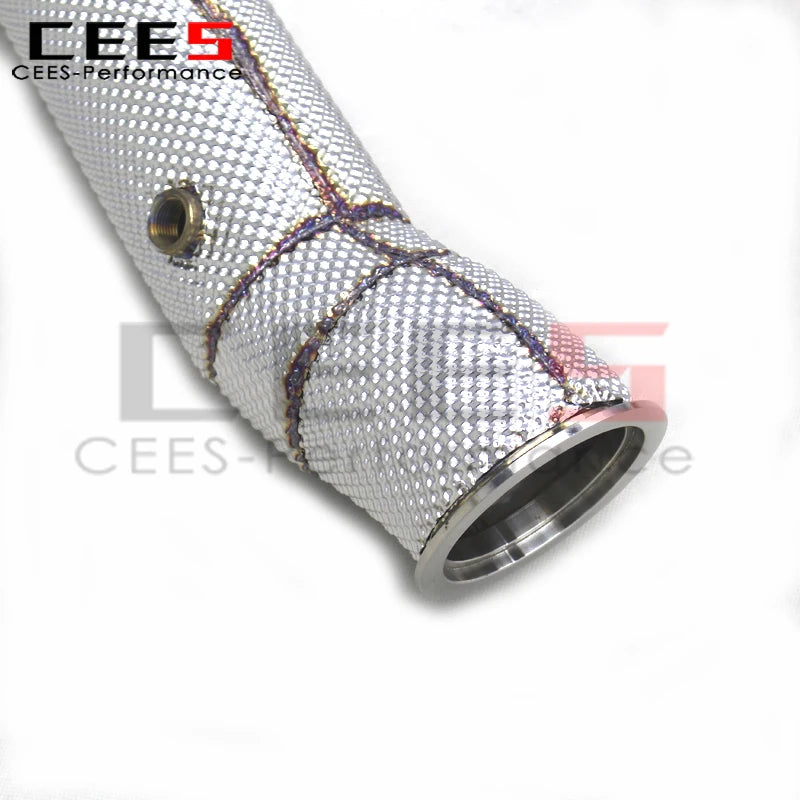 CEES Hot Selling SUS304 Exhaust Downpipe for PORSCHE 718 2.0T 2016-2023 Boxster/Cayman Free Flow Pipe