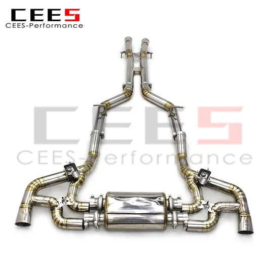 cees Titanium Exhaust Muffler for Mercedes-Benz AMG GT GTS(C190) 4.0T2014-2023 Tuning Car Exhaust Pipe Escape Catback System