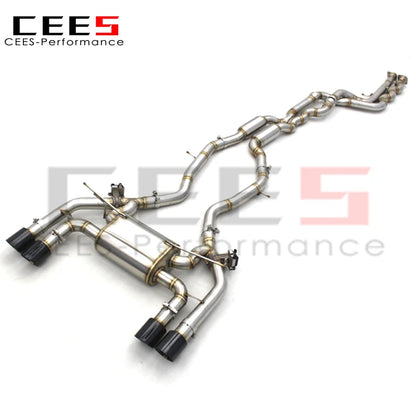 CEES Valvetronic Exhaust pipes For BMW M2C M2 Competition S55 F87 3.0T 2018-2023 Stainless Steel  Performance Catback Exhaust