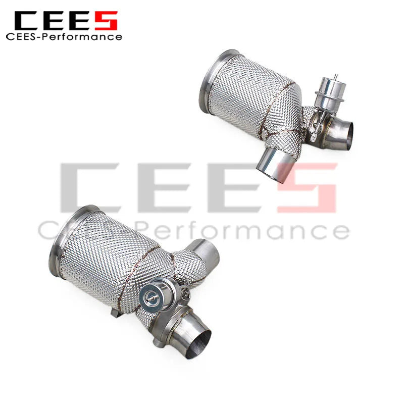 Porsche 911 991/991.1 GT2 RS 3.6 2010-2016 Stainless Steel Heat Shield Downpipe OEM Valve Exhaust System