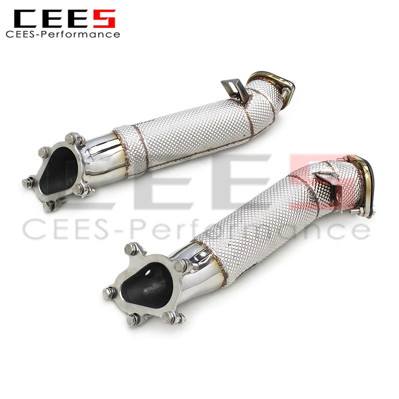 CEES With Free Flow Tube Exhaust Downpipe Header For Nissan GTR/GT-R 3.8TT 2008-2023 Sport downpipe Exhaust system