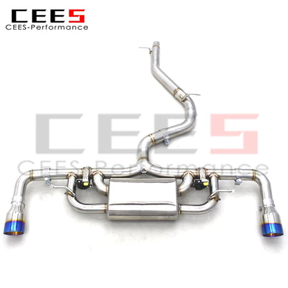 Catback Exhaust Pipe For Audi TT/TTS 2.0T 2015-2019 Stainless Steel Pipes Escape Muffler Exhaust System