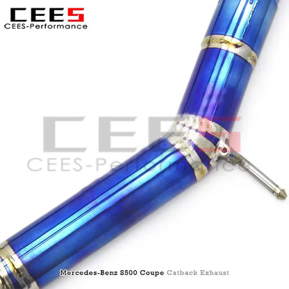 cees Catback Exhaust Pipes for Mercedes-Benz S500 Coupe 4.0T TWO DOORS 2015-2020 Performance Titanium Exhaust System Muffler