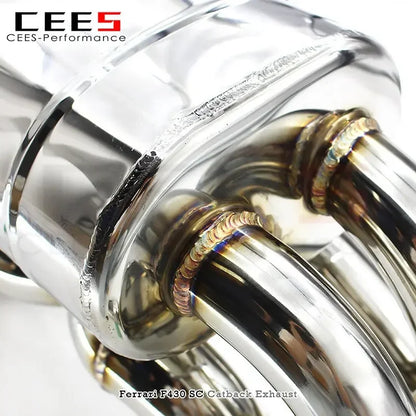 Ferrari F430 4.3L 2005-2009 Titanium Valved Sport Exhaust System