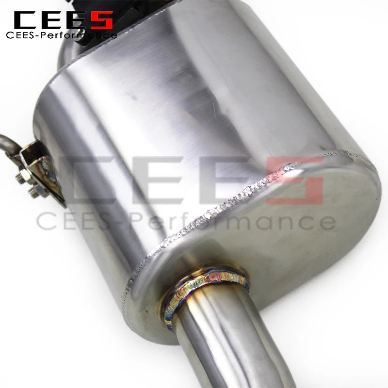 CEES Performance Valve Catback Exhaust For Audi A4 B9 2.0T 2017-2023 Stainless Steel Escape Racing Car Exhaust Pipes Muffler