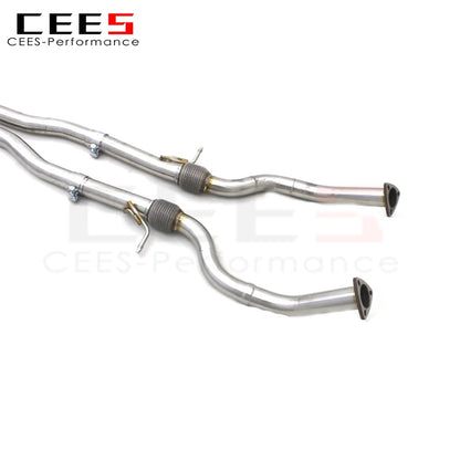 CEES Valvetronic Exhaust Muffler For Audi S8 D4 4.0T 2013-2018 Boska Stainless Steel Escape Racing Car Catback Exhaust System