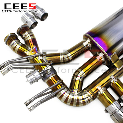 cees Tuning Rear Axle Catback Exhaust Pipes for BMW M3 E46 L6 3.2L 2004-2006 Titanium Racing Exhaust Catback Muffler System