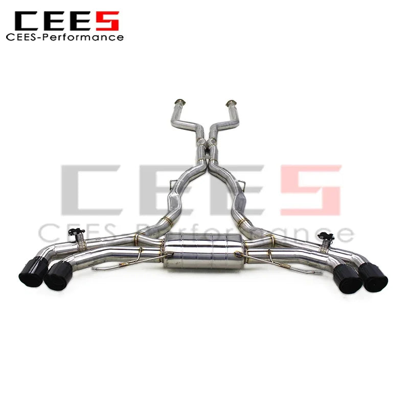 CEES Valvetronic Exhaust Mufflers Accessories for BMW X5M X6M F95 F96 4.4TT 2020-2024 Stainless Steel Exhaust System  Pipe