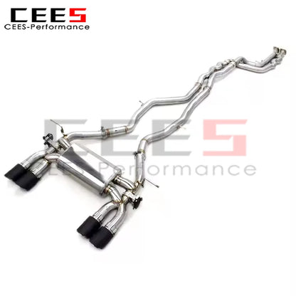 cees Valvetronic Catback Exhaust Pipes for BMW M3 F80 M4 F82 3.0T 2014-2019 SS304 Stainless Steel Exhaust Pipe Muffler System