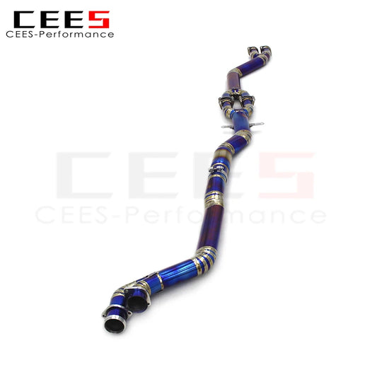 CEES For BMW M3 E46 2004-2006 Titanium Performance Mid pipe Car Exhaust pipe Single middle tube