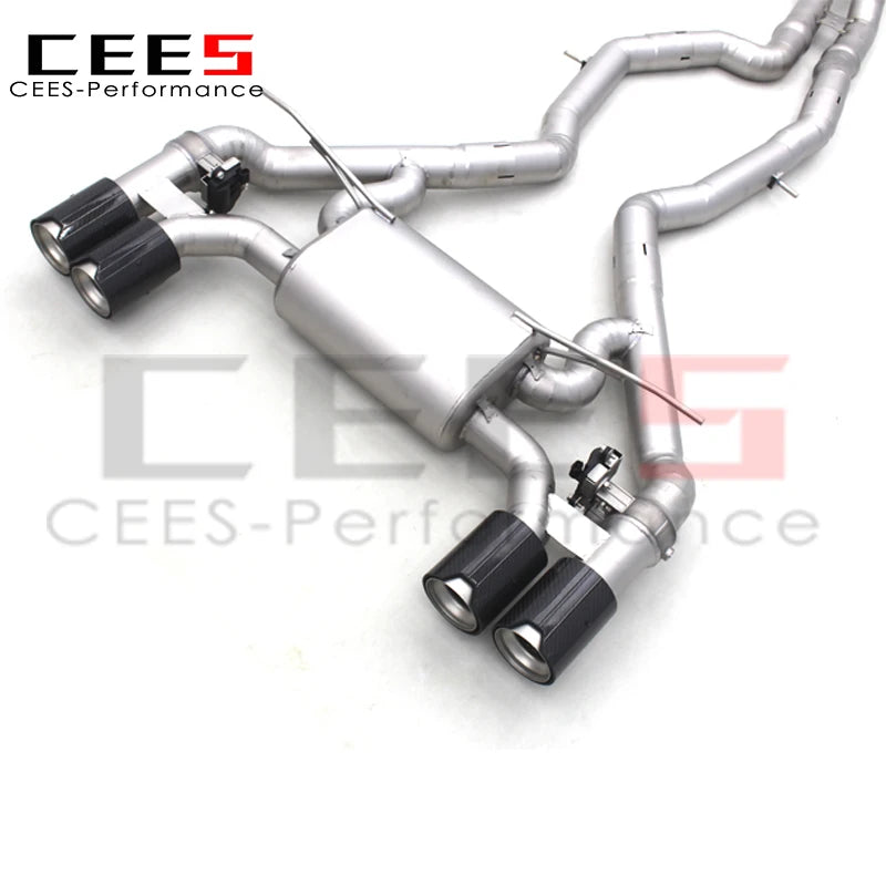 CEES Titanium Valvetronic Exhaust Pipe Surface sandblasted coating For BMW M2C M2 Competition F87 3.0T 2018-2023 Catback Exhaust