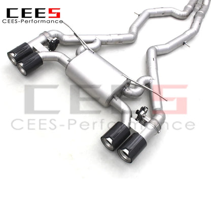 CEES Titanium Valvetronic Exhaust Pipe Surface sandblasted coating For BMW M2C M2 Competition F87 3.0T 2018-2023 Catback Exhaust