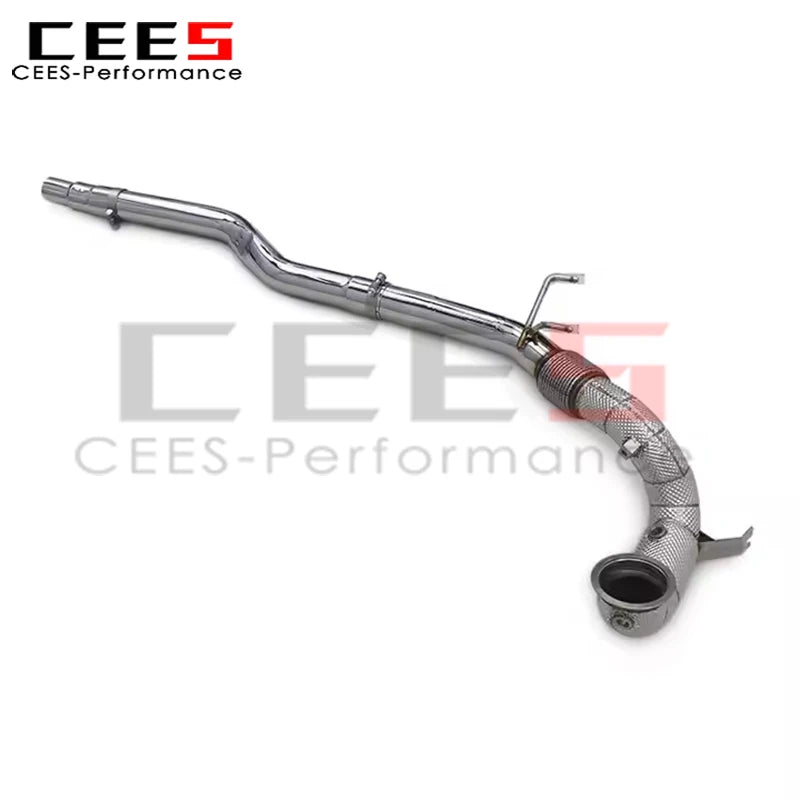 cees Downpipe Exhaust Pipes for VW Golf 8R 2.0T 2019-2023 High Performance Stainless Steel Car Escape Exhaust System Assembly