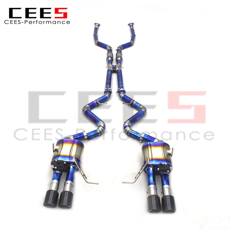 CEES High Performance Titanium exhaust pipes For BMW M3 E90/E92/E93 4.0L 2007-2013 Catback exhaust systems with vacuum Valve