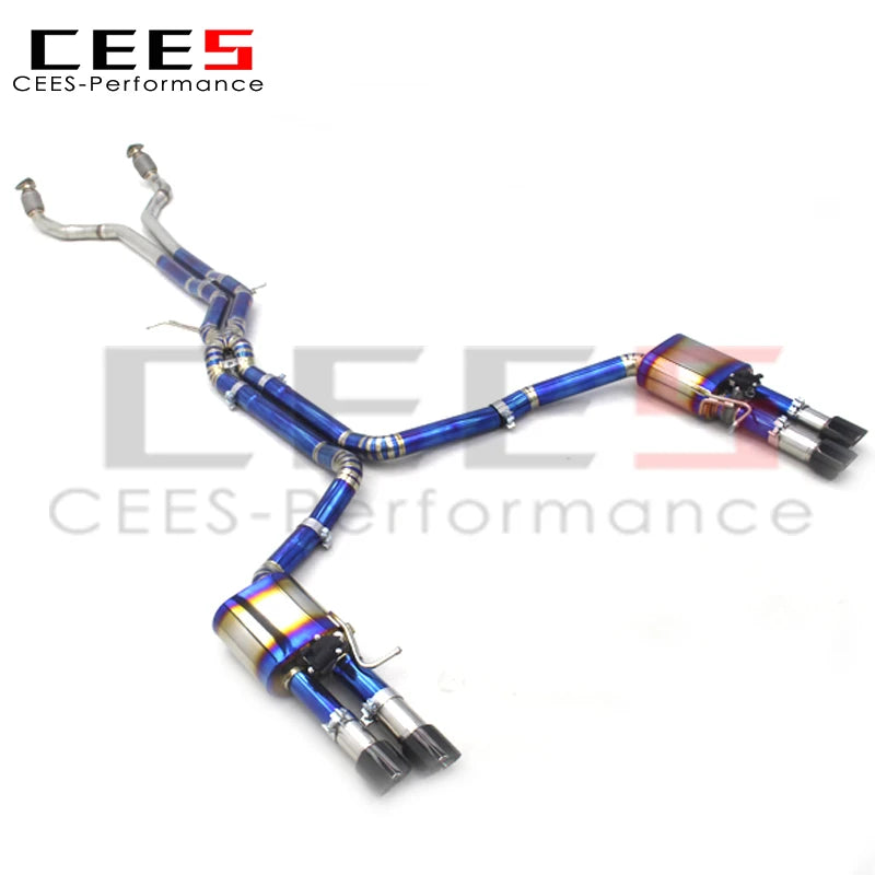 CEES Catback Exhaust System Performance Titanium escape Exhaust Pipe For Audi S6/S7 C7 4.0T 2013-2018