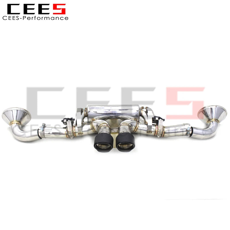 CEES Catback Exhaust System For Porsche 911 992 GT3 4.0 2017-2023 Stainless Steel Exhaust Pipe Muffler Exhaust valve control