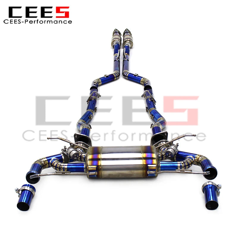 CEES Catback Exhaust System Assembly DB9 V12 6.0L 2004-2017 Escape High Performance Titanium Alloy Car Exhaust Pipe Muffler