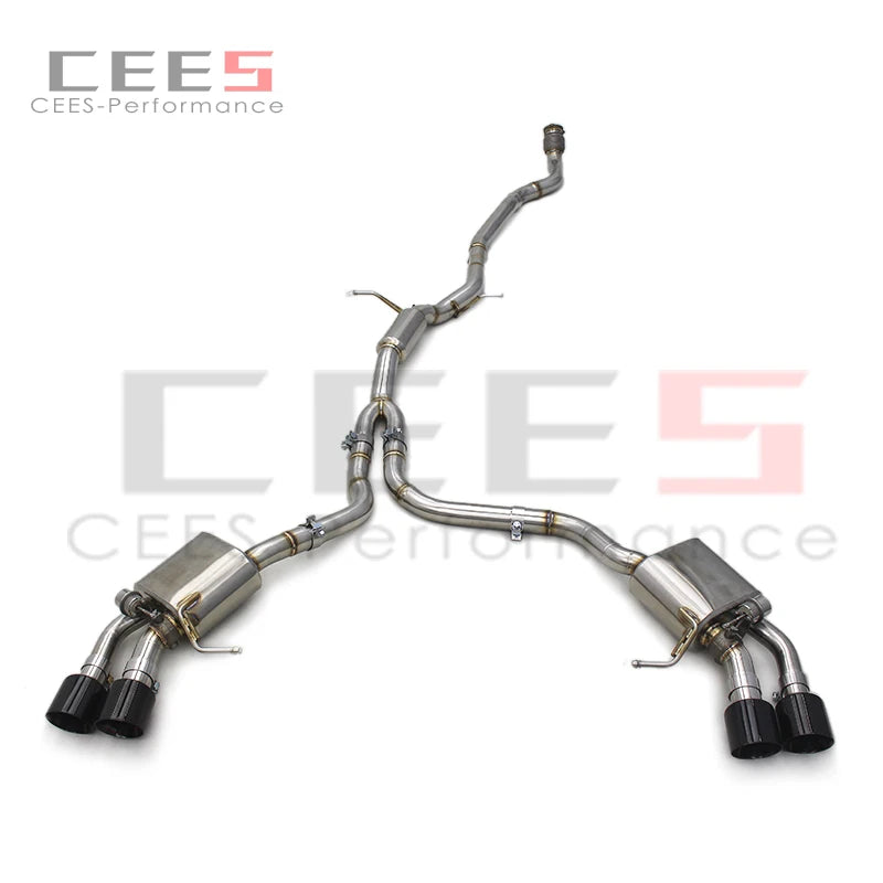 CEES Catback Exhaust System for Porsche Macan 2.0T 2014-2017 Tuning Performance Stainless Steel Valve Exhaust Pipe Muffler