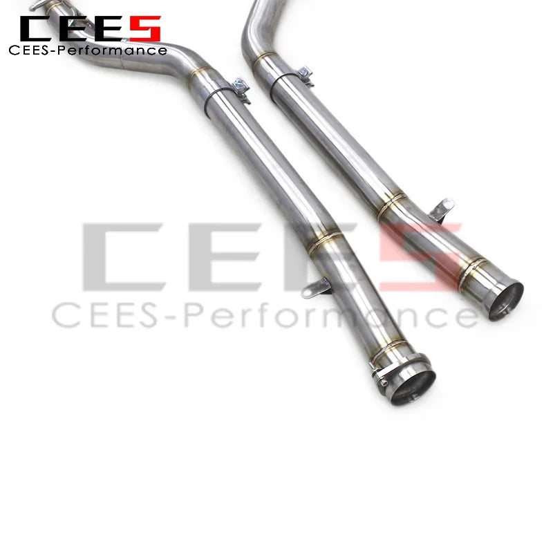 cees Valve Catback Exhaust System for Mercedes-Benz SLS AMG C197 6.2L 2011+ Racing SUS304 Stainless Steel Exhaust Pipe Muffler