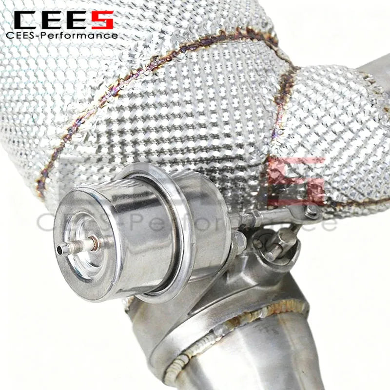 Porsche 911 991/991.1 GT2 RS 3.6 2010-2016 Stainless Steel Heat Shield Downpipe OEM Valve Exhaust System