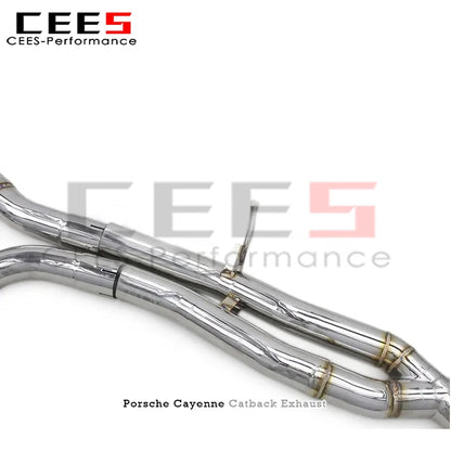 cees Valvetronic Catback Exhaust for Porsche Cayenne 957 3.6/4.8T 2006-2010 Valved Sport Exhaust System