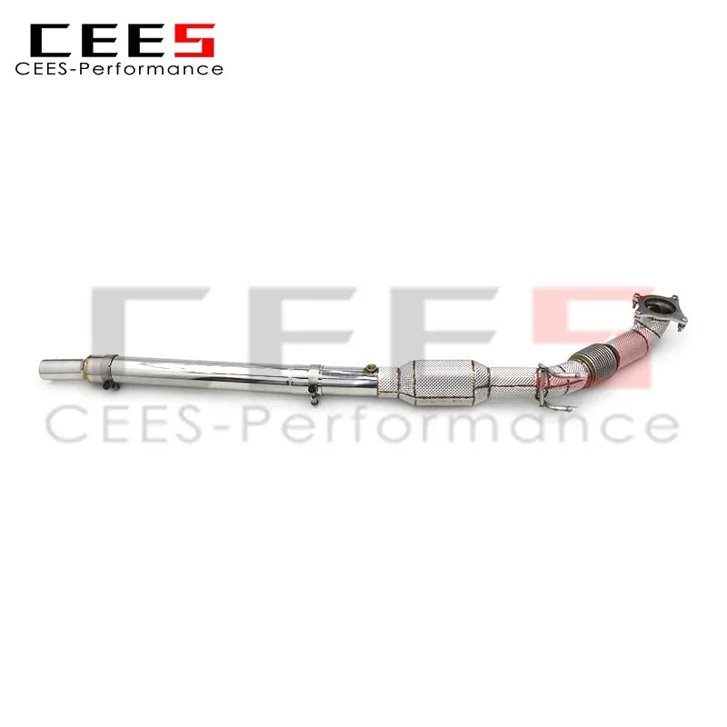 cees Exhaust Downpipe for VW GOLF 5/V GTI 2004-2009 Racing Stainless Steel Exhaust System Flow Catted Downpipe with Catalyst