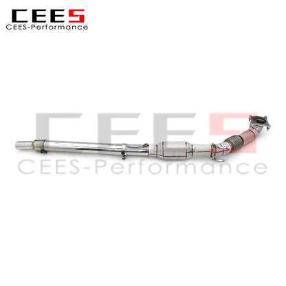 cees Exhaust Downpipe for VW GOLF 5/V GTI 2004-2009 Racing Stainless Steel Exhaust System Flow Catted Downpipe with Catalyst