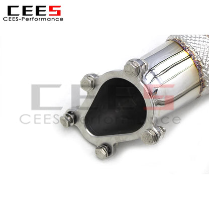 CEES With Free Flow Tube Exhaust Downpipe Header For Nissan GTR/GT-R 3.8TT 2008-2023 Sport downpipe Exhaust system