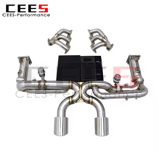cees Vacuum Valve Catback Exhaust System for Porsche 911 991 991.2 Carrera 3.0T 2016-2018 Upgrades GT3 Engine Exhaust Manifold