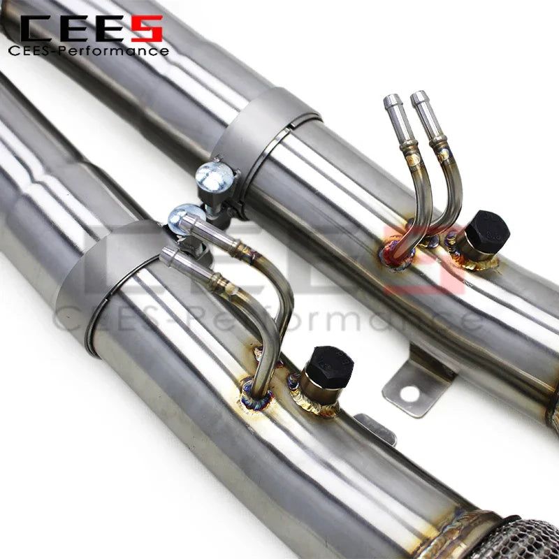 CEES Downpipe with OPF Exhaust Mid Pipe for Audi RS3/TTRS 2.5T 2023-2024 Stainless Steel Catalyst Downpipe Front Catted Exhaust