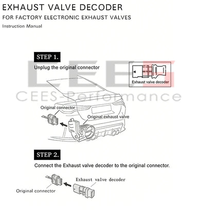 CEES Exhaust Valve Decoder for All Car Models Universal Kit Electronic Valve Controller Accessories with 3/4/5 Holes