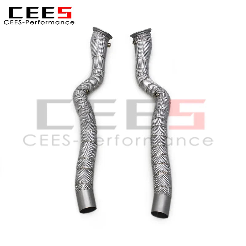 cees Catback Exhaust Downpipe Escape for Ferrari 812 Superfast 6.5L V12 2017-2023 Titanium Exhaust System Free Flow Pipe Muffler