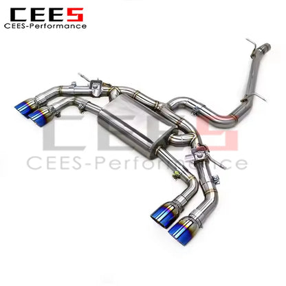 cees Tuning Catback Exhaust for VW GOLF 7/MK7/R/7R 2.0T 2014-2020 Muffler Exhaust System Stainless Steel Escape Exhaust Pipe