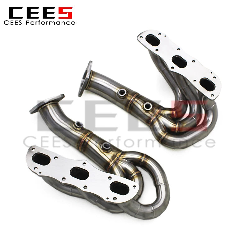 CEES SS304 Exhaust Manifold for PORSCHE 981 Cayman/Boxster 2.7/3.4 2012-2015 Car Exhaust System Stainless Steel Exhaust Header