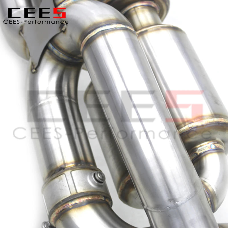 CEES Performance valvetronic Exhaust Catback System For Audi R8 V8/V10 4.2/5.2 2008-2016 Exhaust Pipe Muffler