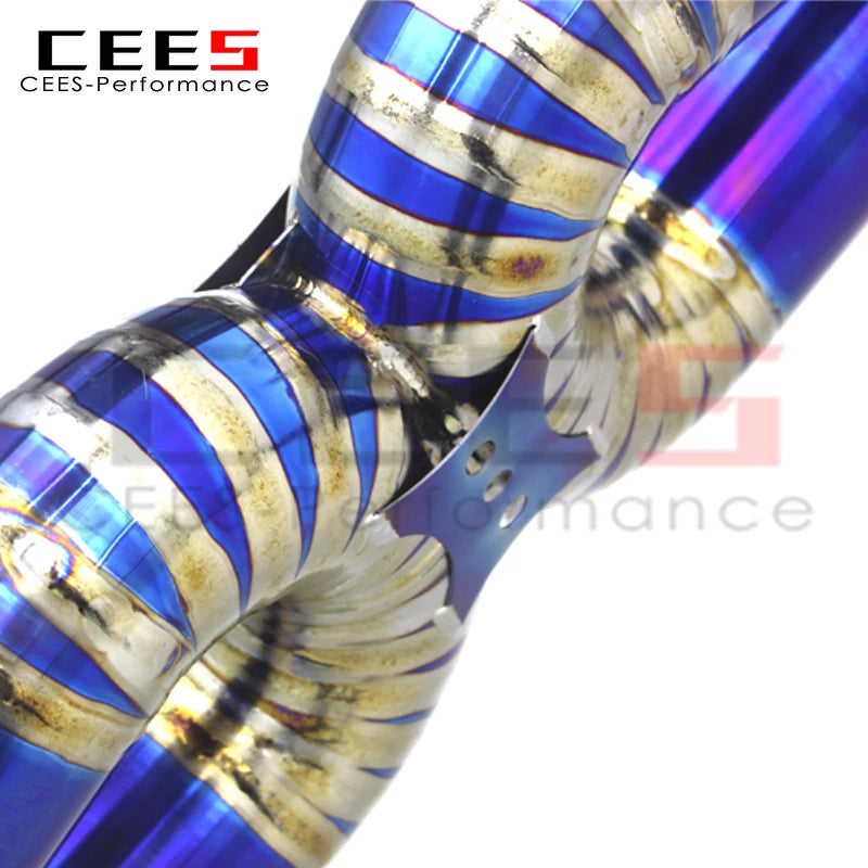 CEES Titanium alloy  Exhaust System Catback Exhaust  For Audi R8 V10 5.2 2017-2019 High Performance car exhaust muffler