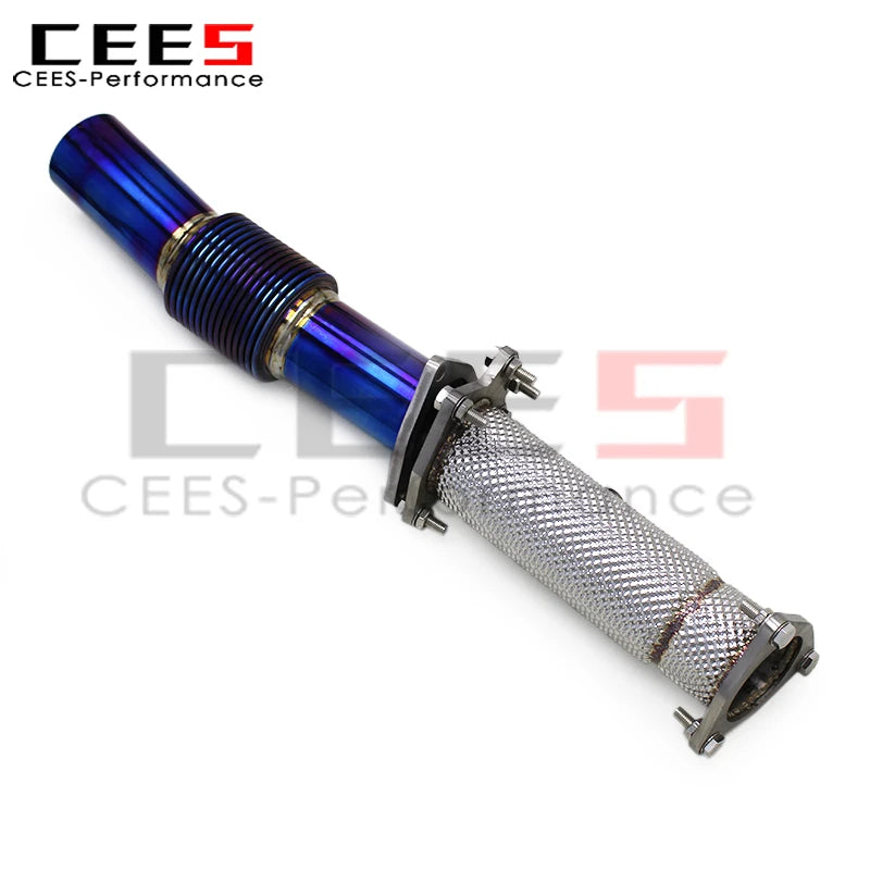 cees Catback Exhaust catted Downpipe For Chevrolet CORVETTE C8 Z06 2019-2024 Titanium Exhaust Pipe Valvetronic Muffler System