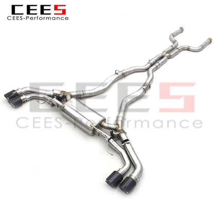 CEES Valved Catback Exhaust For BMW X6/X6M 4.4TT 2008-2018 Performance 304 Stainless Steel Exhaust Pipe Muffler