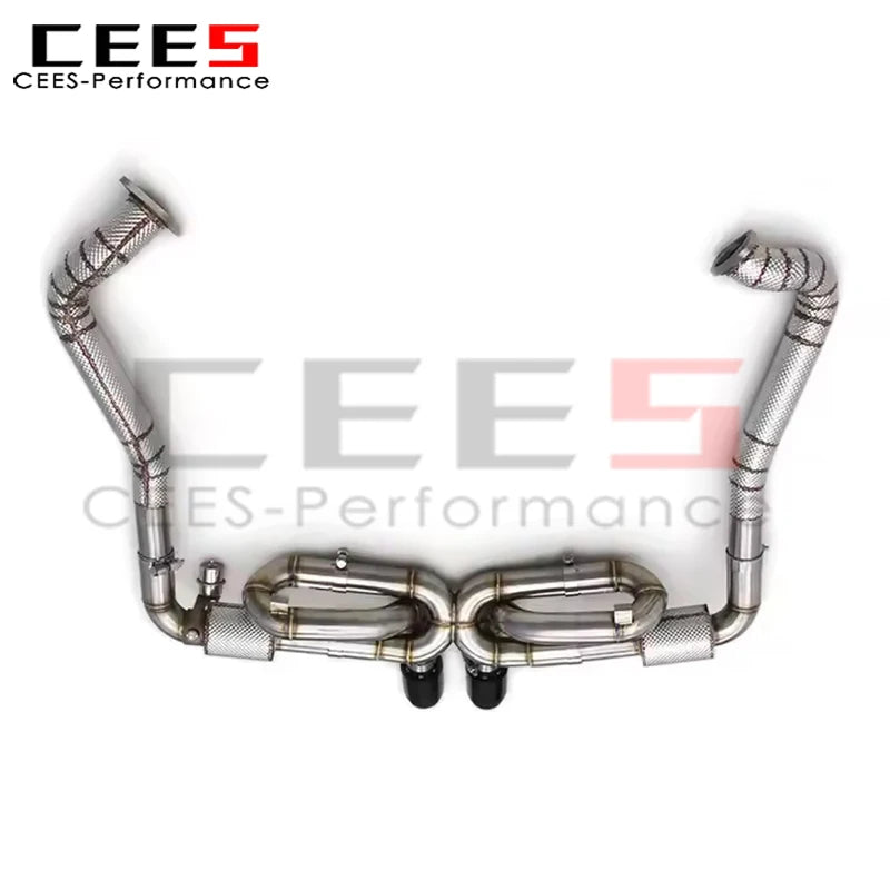 CEES Catback Exhaust for Porsche 718 Boxster/Cayman 2.0T 2016-2022 Upgrades GT4 Valved Sport Exhaust System