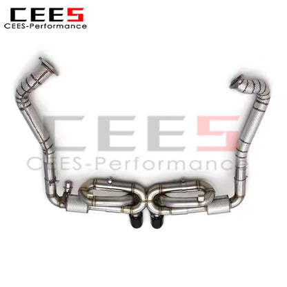 CEES Catback Exhaust for Porsche 718 Cayman/Boxster 2.0T 2016-2022 Upgrades GT4 Titanium Exhaust Pipe Muffler System