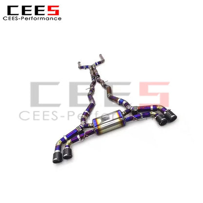 cees Catback Exhaust System for BMW X5M/X6M 4.4TT 2015-2023 Performance Titanium Alloy Car Escape Exhaust Pipe Assembly